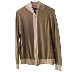 Banana Republic Cotton Cashmere Zip Cardigan Small